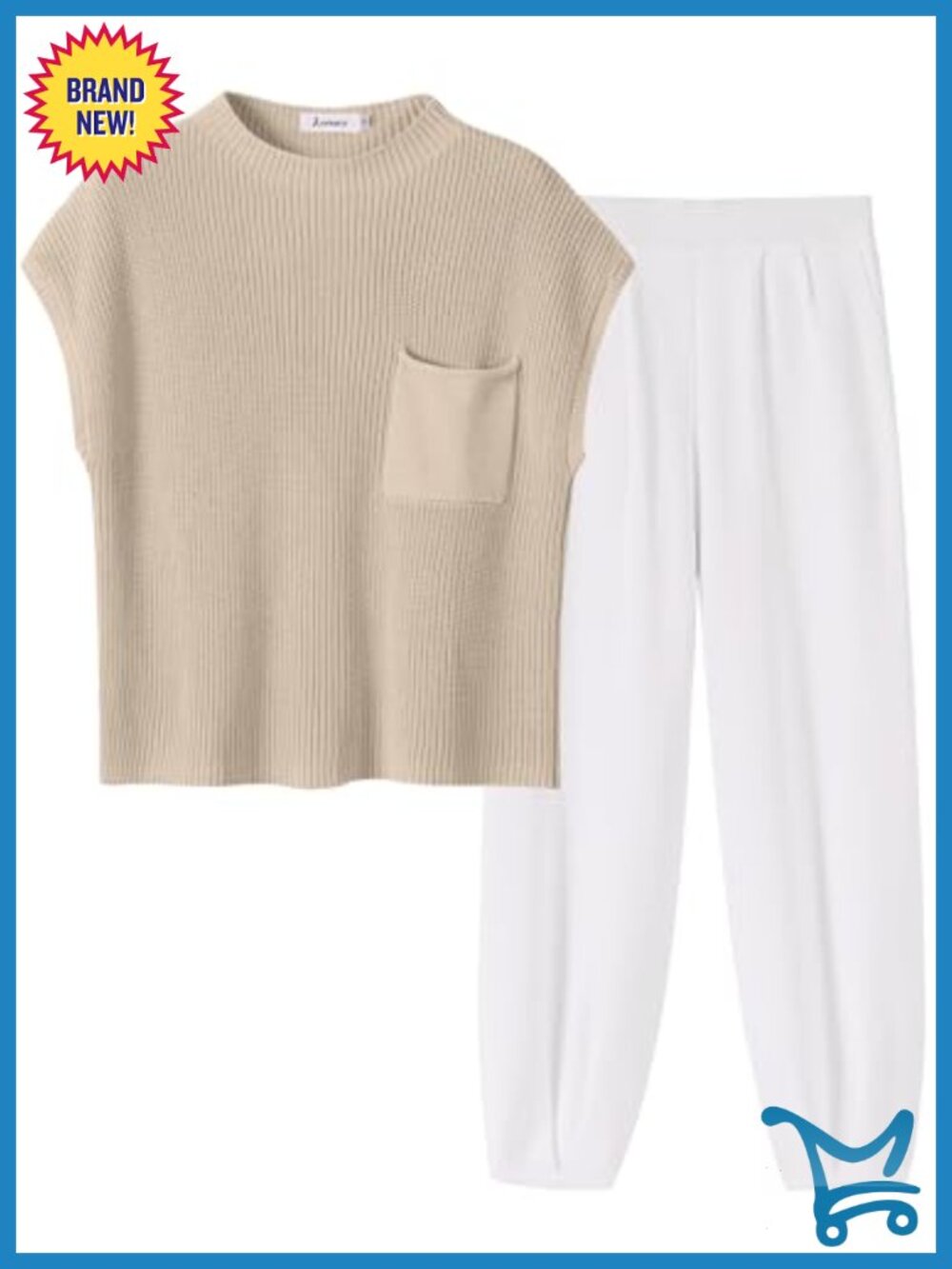 Two Piece Outfits Crop Top and Wide Leg Pants Lounge Set